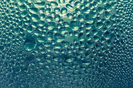 Texture water drops on the bottleの写真素材
