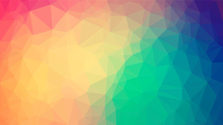 Multicolor polygonal illustration, which consists of triangles. Geometric background in Origami...