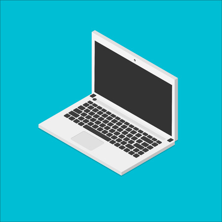 Image of the Isometric icon of a Laptopのイラスト素材