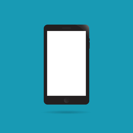 Smartphone flat icon style. Cellphone pictogram. Telephone symbol. Vector illustration, EPS10.のイラスト素材