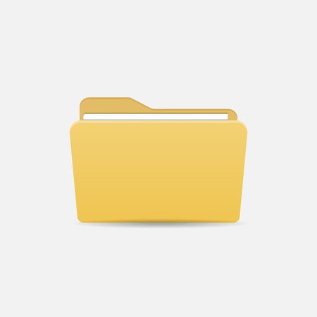 Folder icon. Flat design graphic illustration. Vector folder iconのイラスト素材