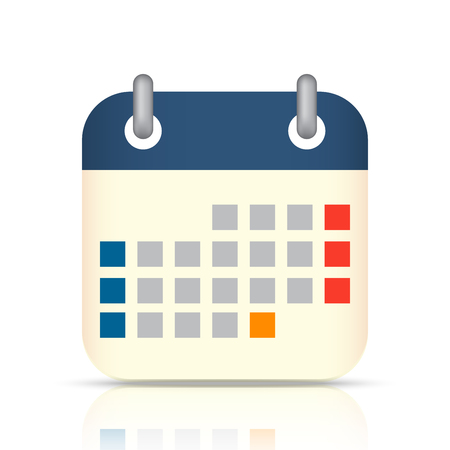 Calendar flat icon vector illustration.のイラスト素材