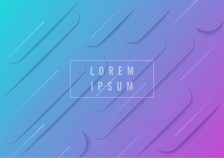 Minimal geometric background. Dynamic shapes composition.のイラスト素材