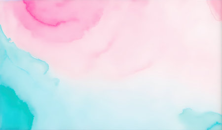 Abstract blue green watercolor background.の素材