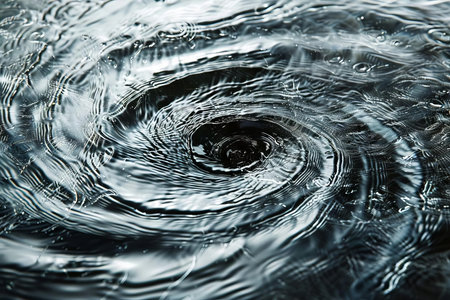 Spiraling lines reflecting the swirling patterns seen in a hurricane or cycloneの素材