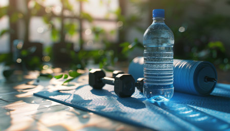 Early morning workout. Get your body moving with a refreshing new you.の素材