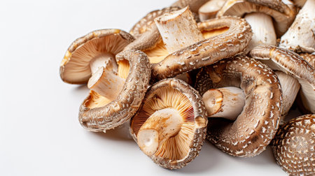 Dried shiitake mushrooms are a type of mushroom that is native to East Asia. They are a popular ingredient in many Asian cuisines, and they are also used in traditional Chinese medicine. Shiitake mushrooms are a good source of protein, fiber, and vitamins B and C. They are also low in calories and fat.の素材