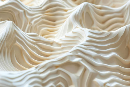 Organic lines inspired by the rippling patterns found in desert sand dunesの素材