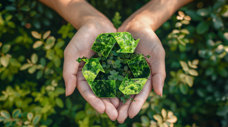 Join the green movement and make a difference. Recycle today for a better tomorrow.の素材