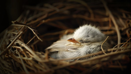Sleeping Bird Nestlingの素材