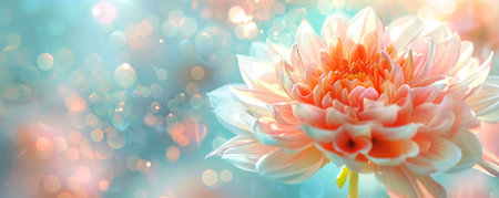 Soft Pink Flower with Bokeh Backgroundの素材