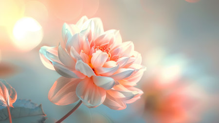 Peach Flower in Soft Lightの素材