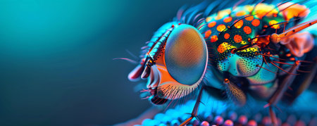 Colorful Fly Macro Photographyの素材