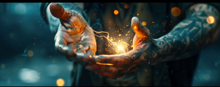 Magic Spark in Handsの素材