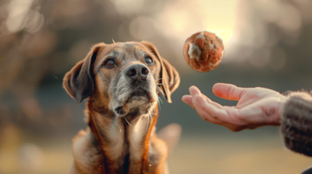 Dog Catching a Ballの素材