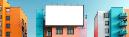 Blank Billboard Mockup in Urban Settingの素材