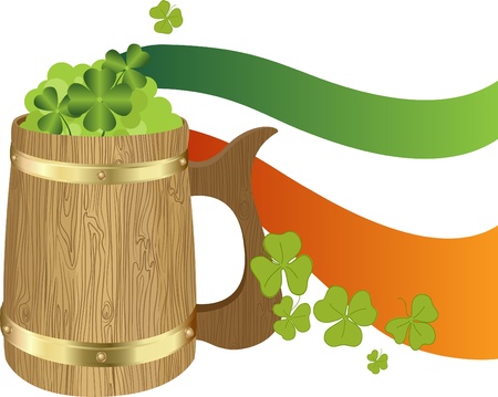 Saint Patrick's Day Symbol - Irish Toby jugのイラスト素材