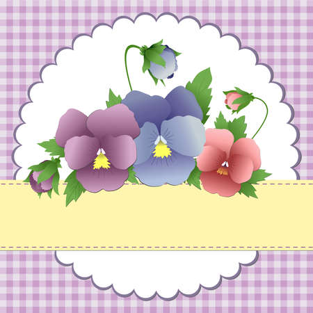 Cute template for Mother's Day greetings cardのイラスト素材
