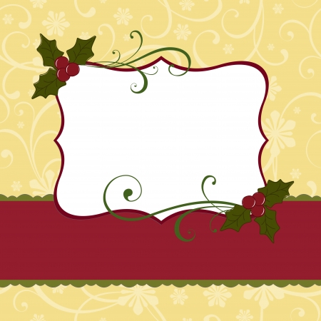 Cute christmas postcard templateのイラスト素材