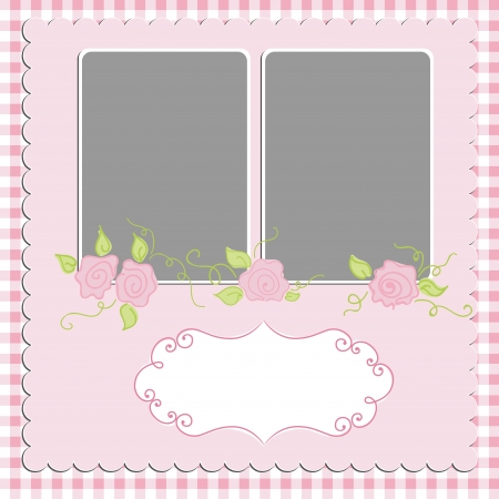 Blank template for greetings cardのイラスト素材