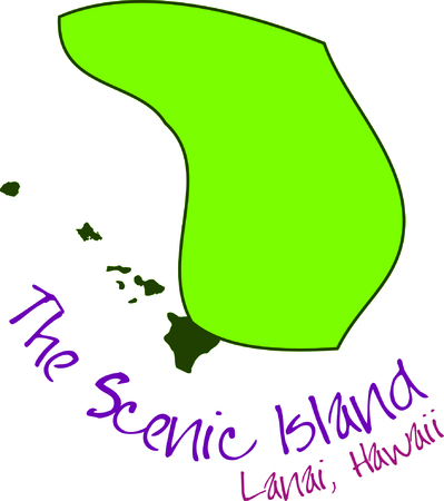 Show off your love of Hawaii with an island on a tshirt.のイラスト素材