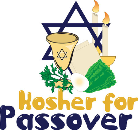 Decorate a Passover project with this beautiful design.のイラスト素材