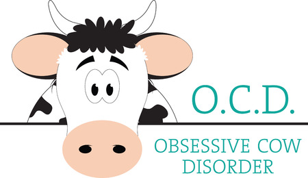 Cow lover Be moooed by this udderly cool design by Embroidery patternsのイラスト素材