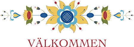 get the beautiful Scandinavian Floral Border Stickers created by Embroidery Patternsのイラスト素材