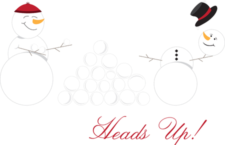 Snow ball Fight Is an awesome game. Everyone loves a good snowball fight. Lets enjoy with this   design by embroidery patterns.のイラスト素材