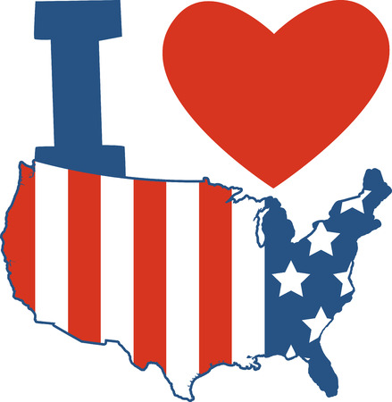 American Flags Map. With a sweet flag planted squarely in each state our American Flags map takes you on a journey from sea to shining seaのイラスト素材