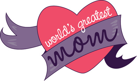 Keep clam because I love you with my whole heart momのイラスト素材