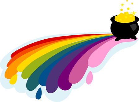 Get a eyecatching rainbow scooter designs by embroidery patterns.のイラスト素材