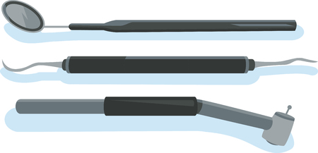 All the tools a Doctor needs to take care of our toothのイラスト素材