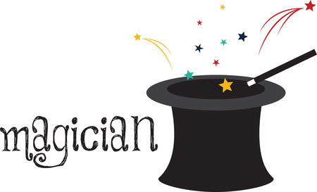 With this amazing magic hat you can learn to perform magic tricks just like a professional magicianのイラスト素材