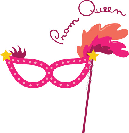 Decorative party masque for New Years celebrations.のイラスト素材