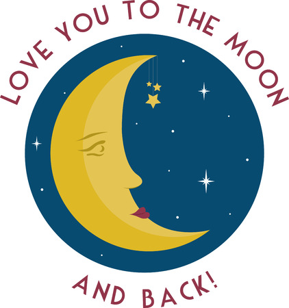 "Oh, man in the moon, send an evening star to wink at my dreary eyes, and I shall make a wish for a peaceful world that spins with no more liesのイラスト素材