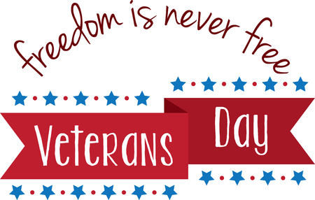 Celebrate Veterans Day with this banner design.のイラスト素材