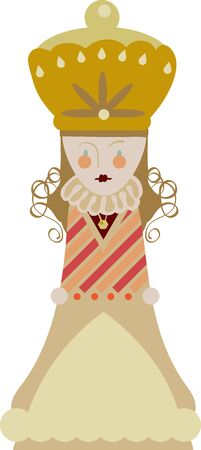 Chess players will like this fun game piece.のイラスト素材