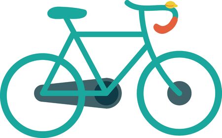 Life is like a riding a bicycle. To keep your balance, you must keep moving.のイラスト素材