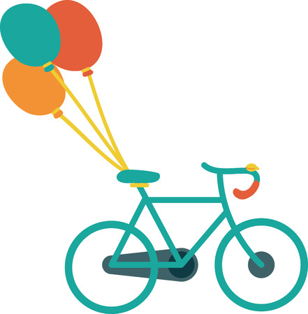 Life is like a riding a bicycle. To keep your balance, you must keep moving.のイラスト素材