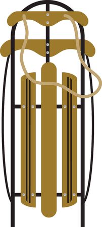 Make a fun winter project with a great snow sled.のイラスト素材