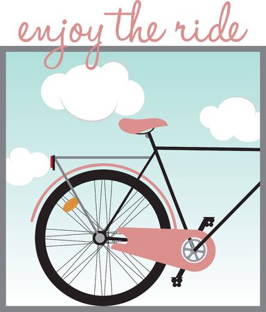 Bike riders will like a bicycle theme project.のイラスト素材