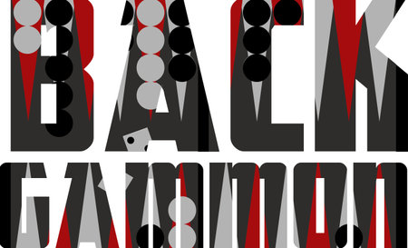 Game players will like to have a great backgammon board.のイラスト素材