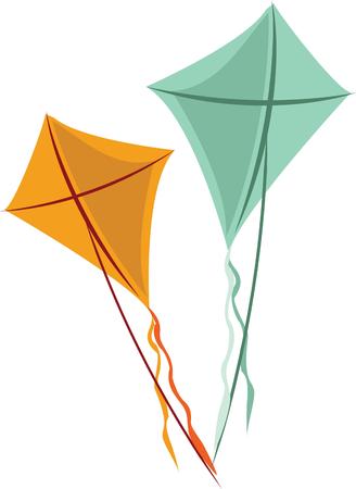 Fly like a kite, with this motivating design on your clothing or accessories.のイラスト素材