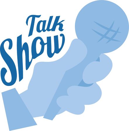 Use this Microphone design to gift your favorite interviewer.のイラスト素材