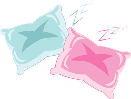 Relax  have a good night's sleep with this design on your pillow covers.のイラスト素材