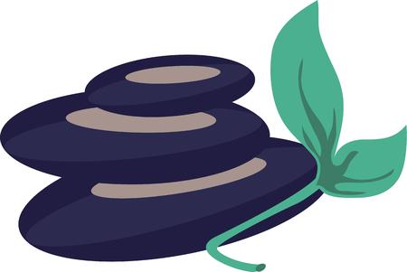 Relieve your depression and be mentally strong with the regular massage therapy designed by Embroidery patterns.のイラスト素材