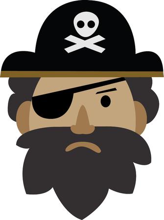 Admire pirates Then this design would just be right to be embossed on your clothing  accessories.のイラスト素材