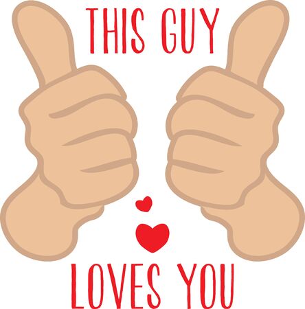 Two thumbs up Saint Patrick's Day design.のイラスト素材