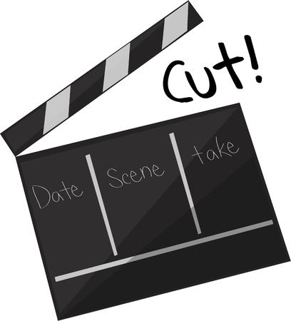 Lights, camera, action!  See your future photographers in action.  Give them this to wear to practices, everyone will love it!のイラスト素材